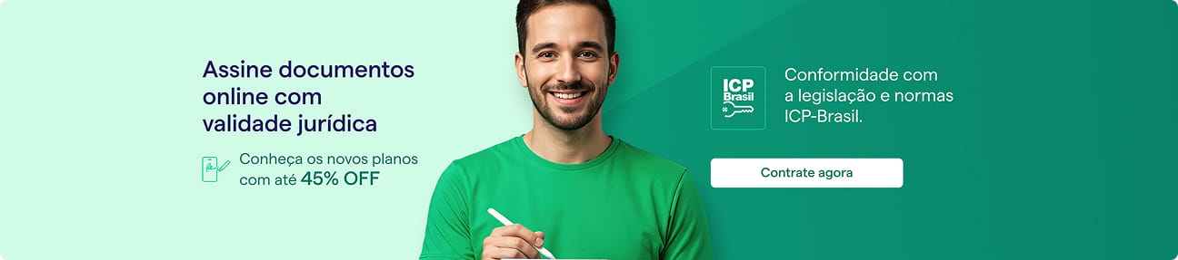 Banner Assine documentos